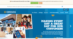 Desktop Screenshot of corporate.greggs.co.uk