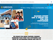 Tablet Screenshot of corporate.greggs.co.uk